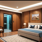 Dhaka apartment showcasing modern living with amenities like a lift and security.