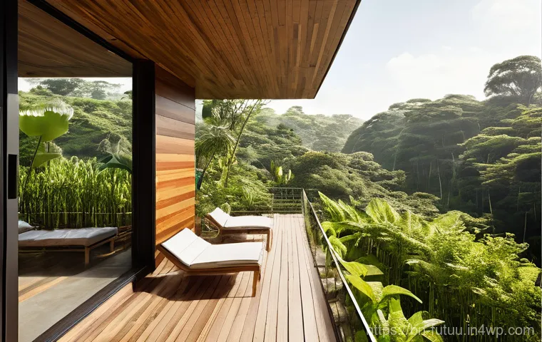 주택 정책의 미래  지속 가능한 개발 - **Prompt 1: "A serene, futuristic living room designed with smart home technology. Sunlight streams ...