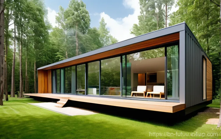 모듈러 주택의 장점과 미래 전망 - **Image Prompt 1: The Precision of Modular Home Construction**
    "A vibrant, dynamic image showcas...