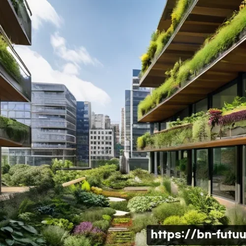 전국적인 주거 혁신 프로젝트 사례 분석 - **Prompt:** A serene and futuristic "Green Building" integrated into a bustling urban landscape. The...